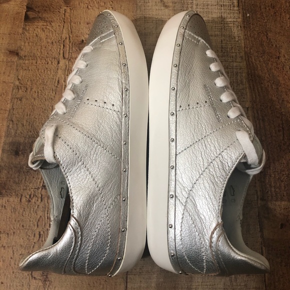 REBECCA MINKOFF  Leather Silver Fashion Shoes 7.5 - Picture 7 of 10